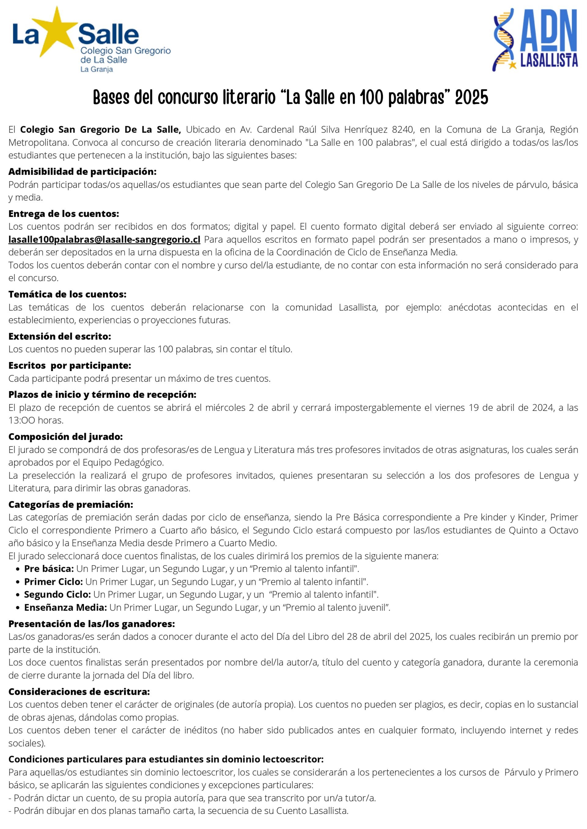 Concurso Literario